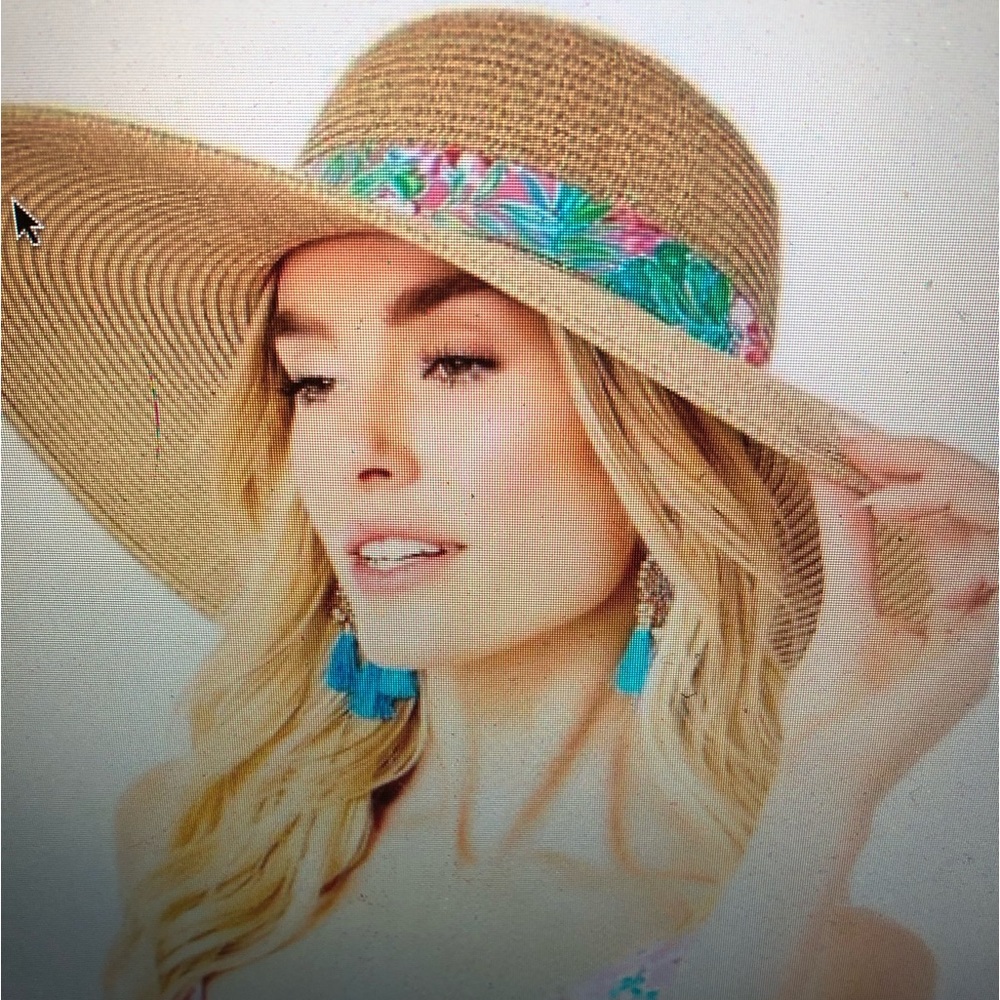 Lilly Pulitzer Straw Hat “Journey to the Jungle” NWT